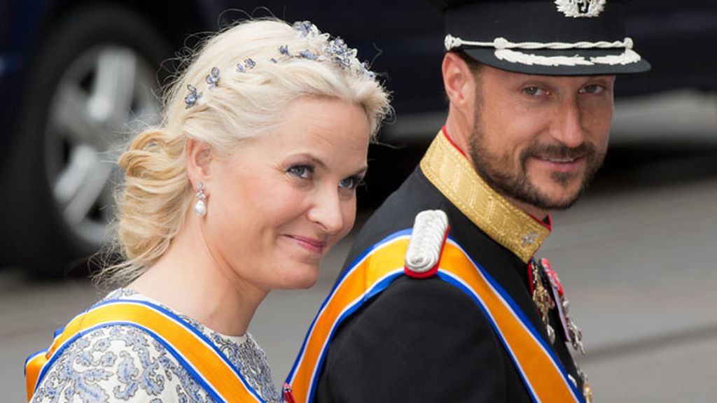 Los príncipes Haakon y Mette-Marit de Noruega