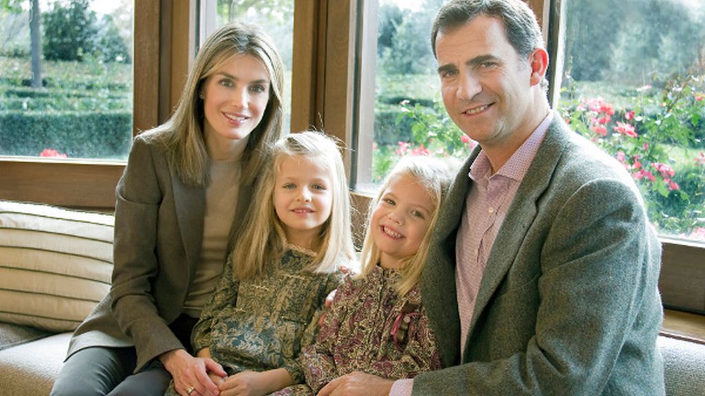 Los Príncipes de Asturias y las Infantas Sofía y Leonor