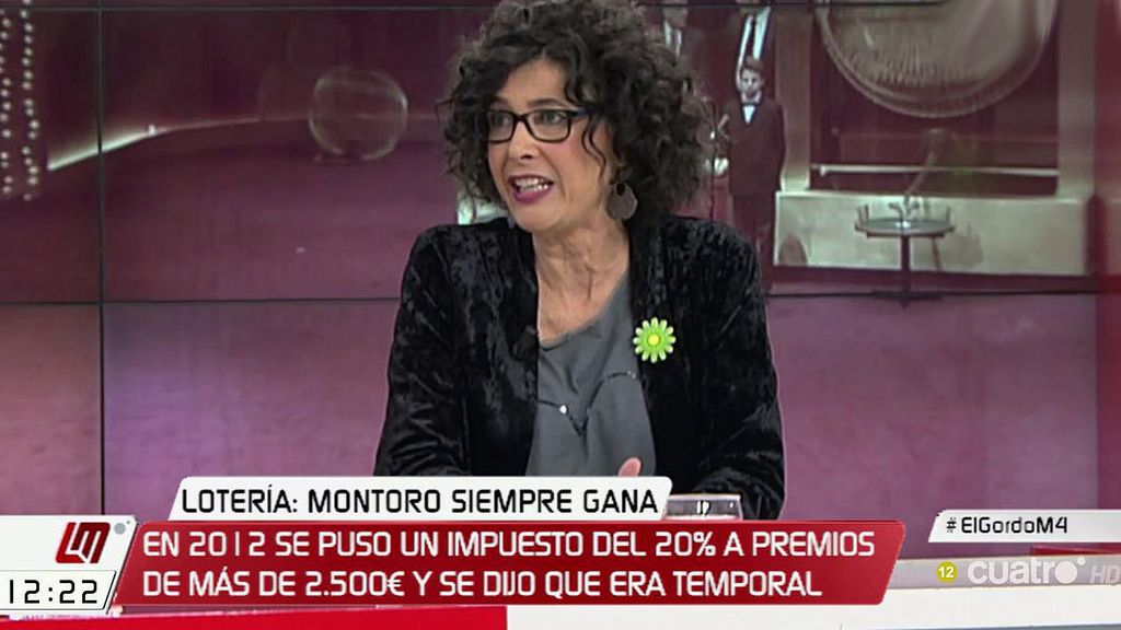 Cristina de la Hoz: "La Lotería es el gran negocio del Estado, nunca tiene pérdidas"