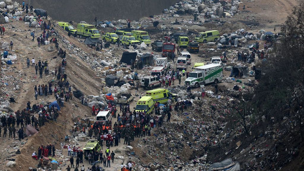 Sepultadas 24 personas bajo toneladas de basura en Guatemala
