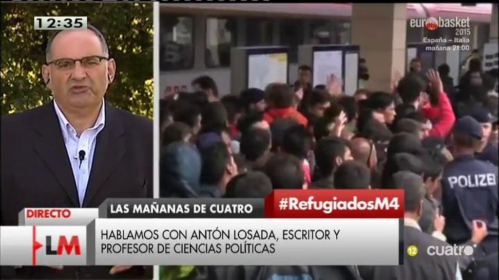 Antón Losada: “Lo de Rajoy y los refugiados no es una rectificación, sino una derrota”