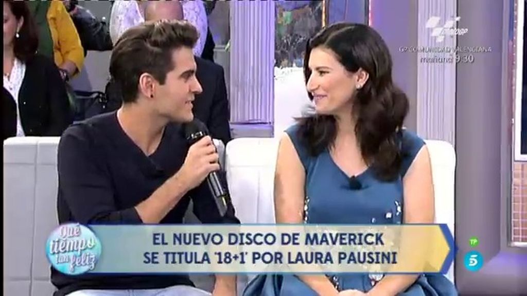 Maverick sorprende a 'su princesa' Laura Pausini y le dedica su nuevo éxito