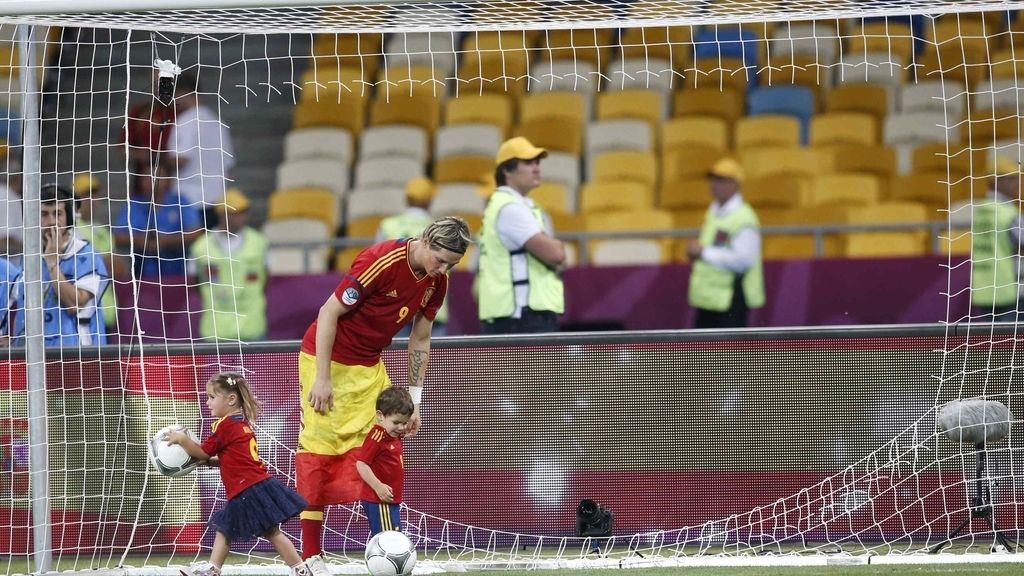 La celebración más familiar de 'La Roja'