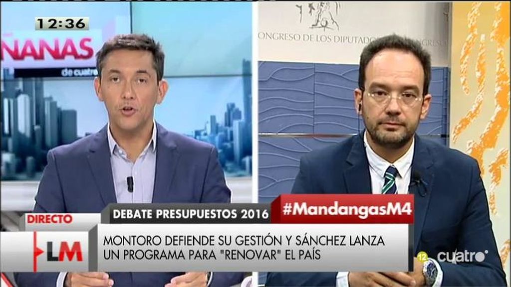 Hernando, sobre Montoro: "El debate ha sido una sarta de insultos hacia la oposición”