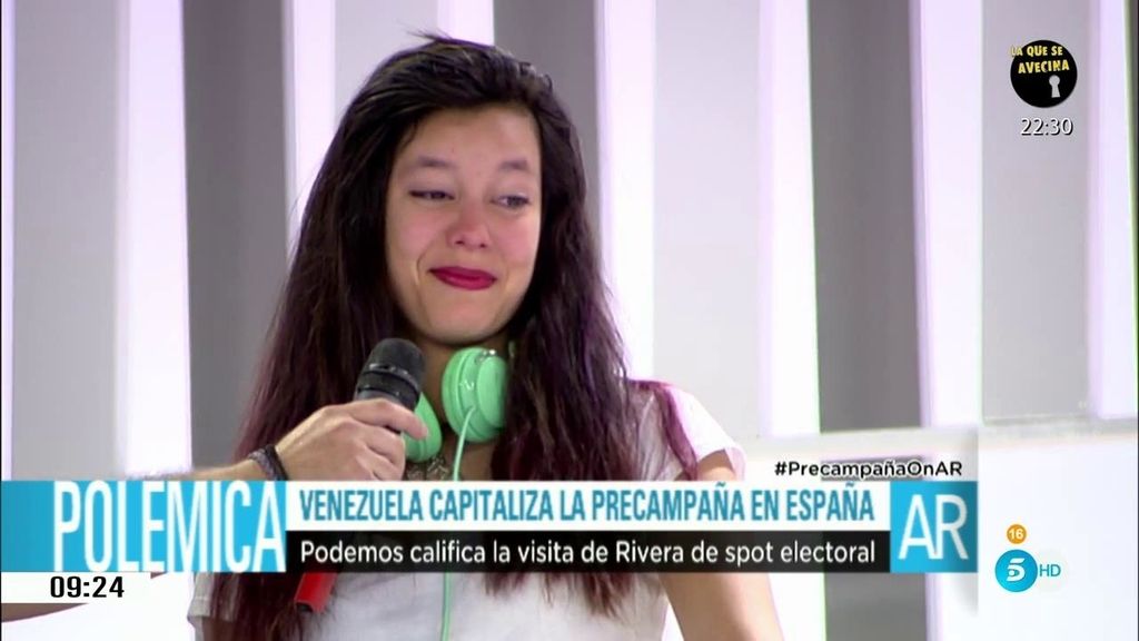 Una joven venezolana rompe a llorar en el plató de 'El Programa de Ana Rosa'