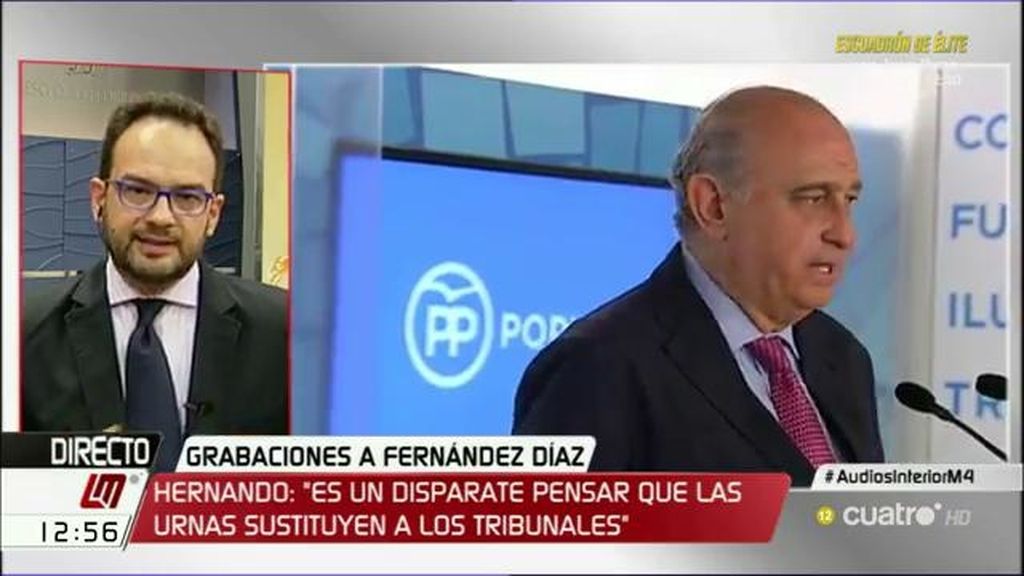 Antonio Hernando: “Fernández Díaz tendrá que dar explicaciones y tendría que darlas desde casa, no como ministro”
