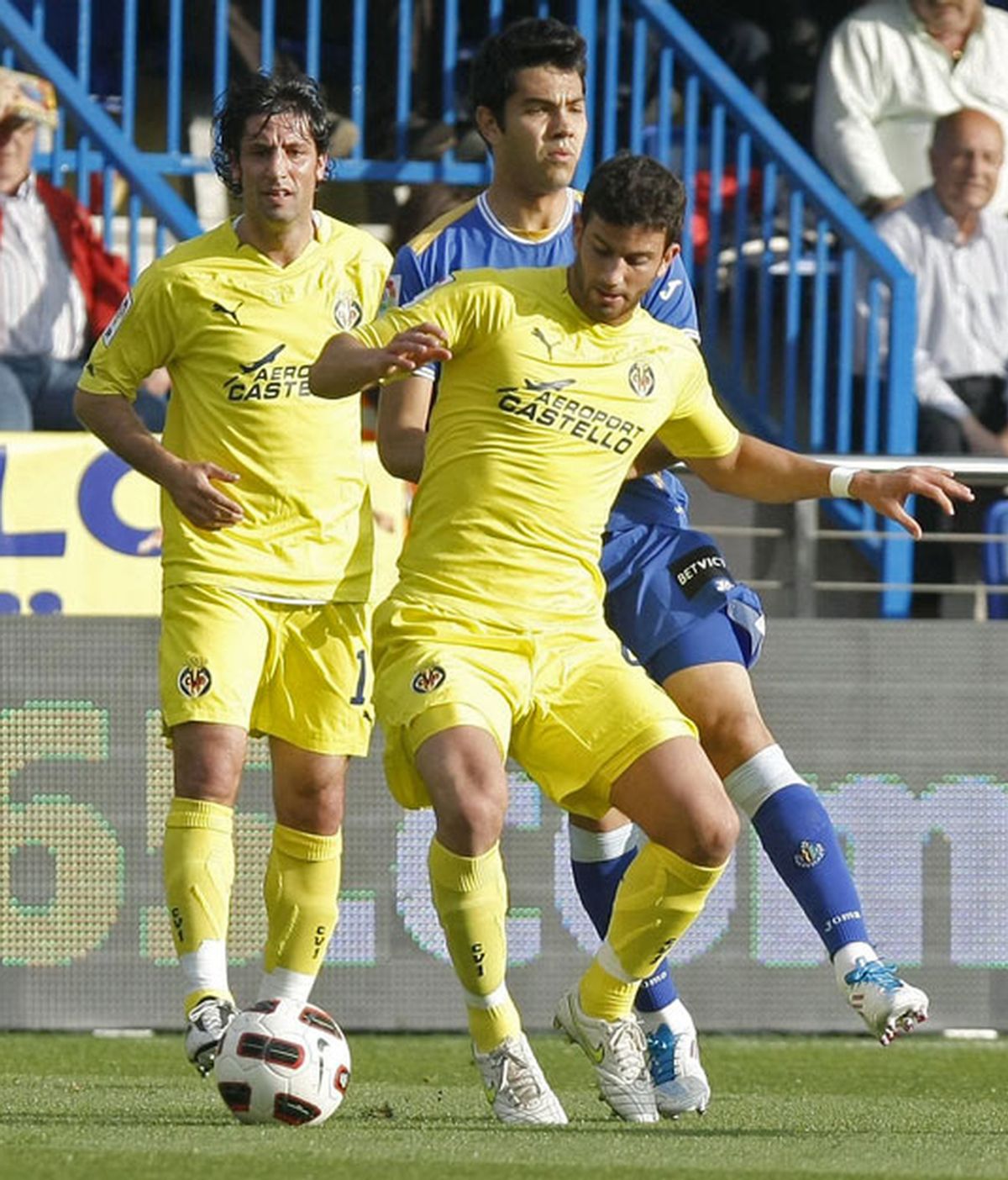 El Villarreal tuvo que emplearse a fondo para remontar ante el Getafe. Foto: EFE
