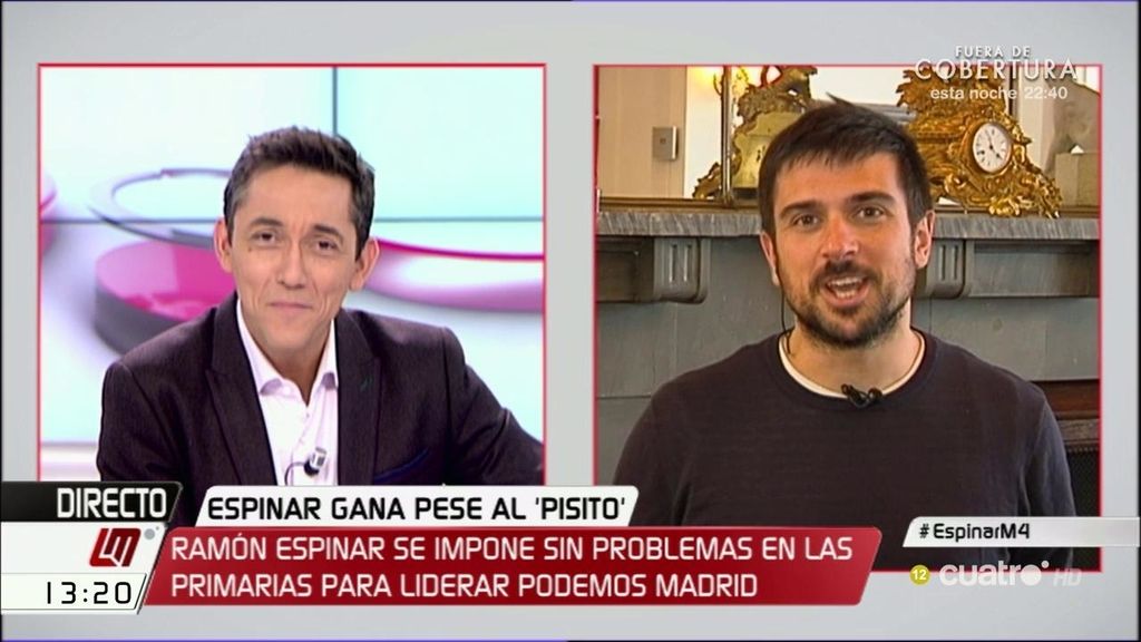 Ramón Espinar apoya el relevo de José Manuel López en la Asamblea de Madrid