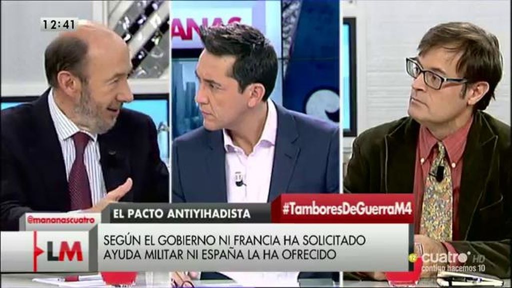 Rubalcaba: “Hay que saber lo que quiere Francia y habrá que pactar en el interior de España qué podemos hacer”