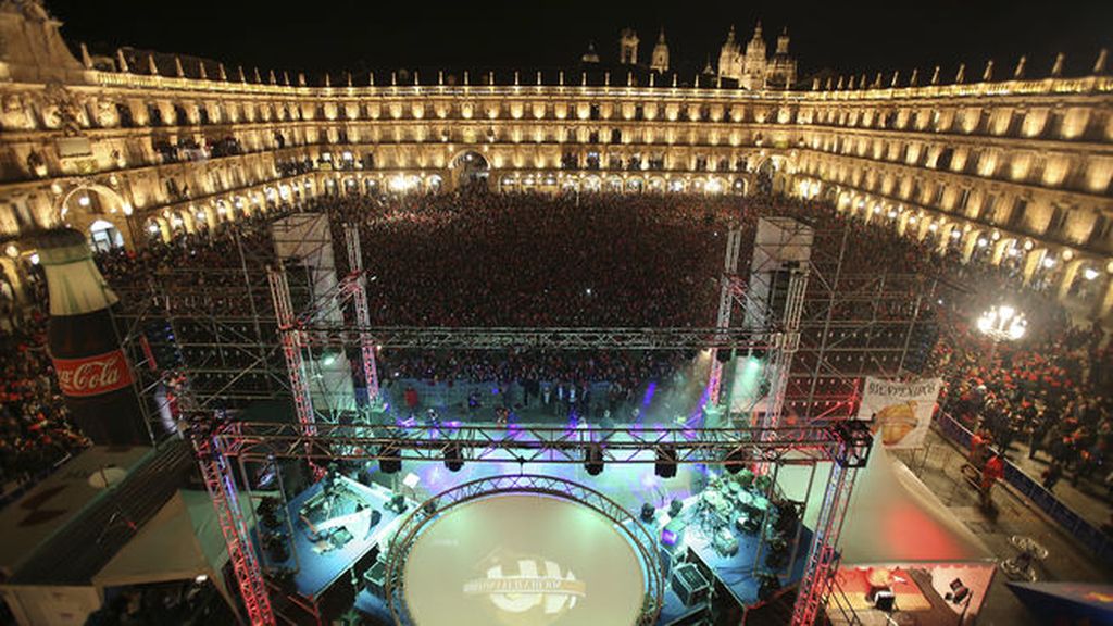 40.000 estudiantes, en el Mannequin Challenge de la Nochevieja de Salmanca