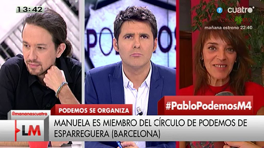 P. Iglesias, a Manuela: “Es un honor, además nunca me han tocado el culo de esa manera”