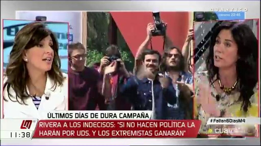 Yolanda Díaz (Unidos Podemos): “El error de Rajoy es señalar que hay malos y buenos”