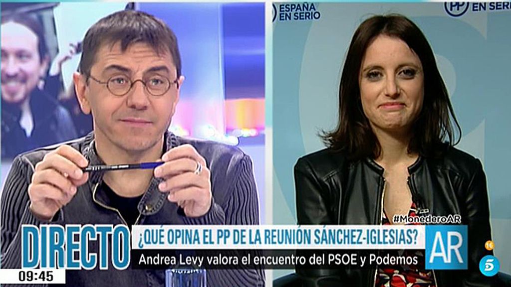 Andrea Levy: "Podemos quiere reventar el sistema, nosotros buscamos reforzarlo"