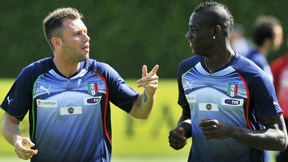 Mario Balotelli y Antonio Cassano