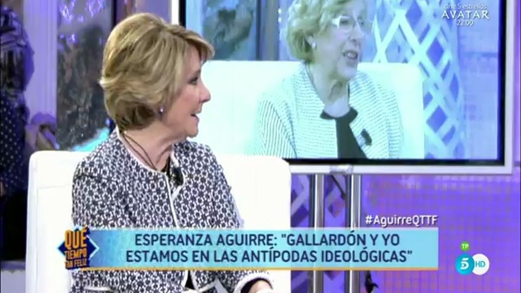 Esperanza Aguirre arremete contra el gobierno de Manuela Carmena