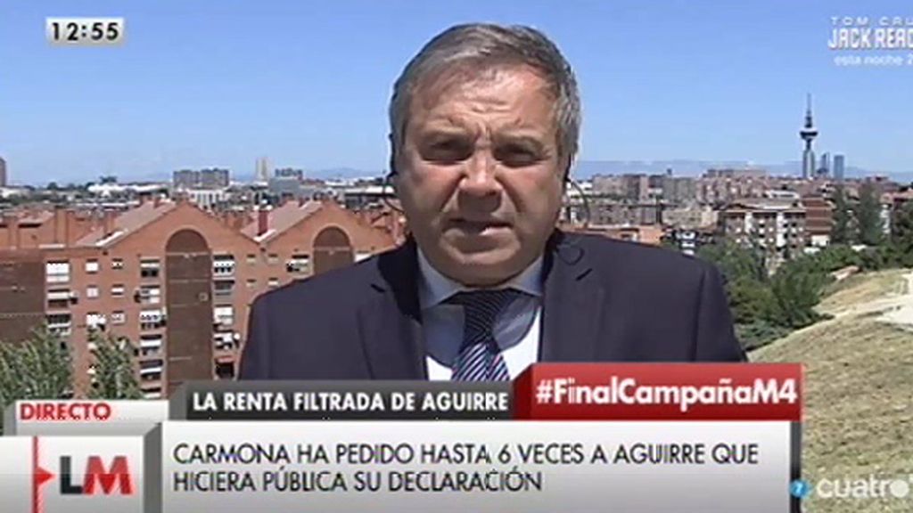 Carmona responde a las insinuaciones de Aguirre sobre la filtración: “¡Qué calumnia!”