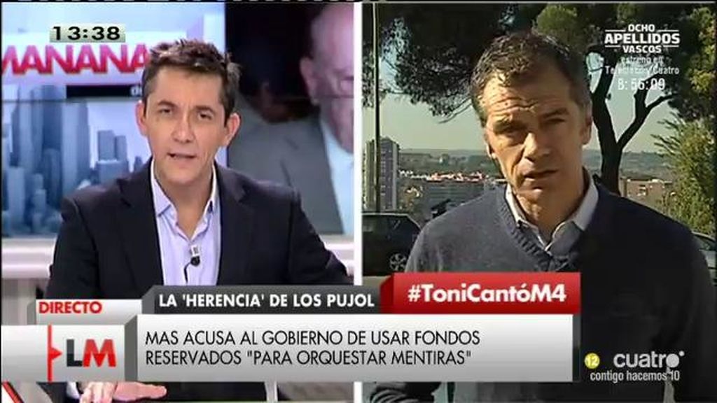 Toni Cantó: "Mas ya desobedeció al Tribunal Supremo y no pasó nada"