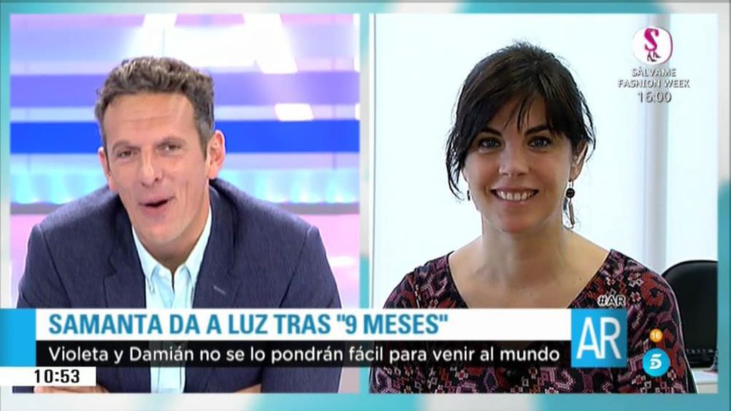 Samanta Villar, tras dar a luz a sus mellizos: "¡Debe de ser muy chulo parir solo uno!"