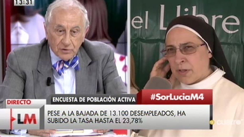 Sor Lucía: “Yo no noto la recuperación, las buenas noticias no han llegado a la gente”