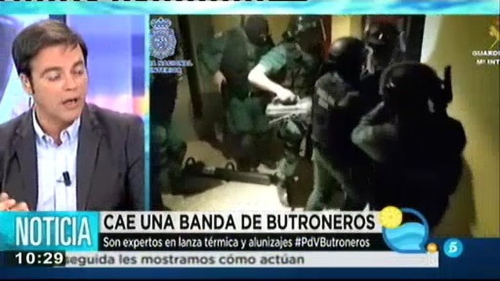 La policía detiene a una banda de butroneros
