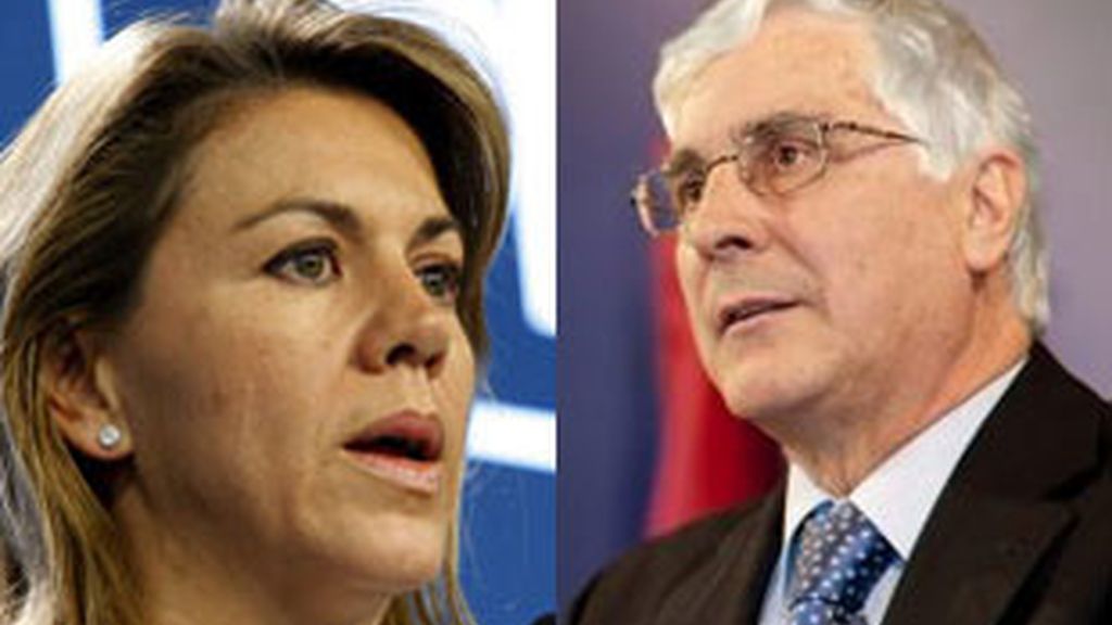 María Dolores de Cospedal y José María Barreda. María Dolores de Cospedal y José María Barreda.