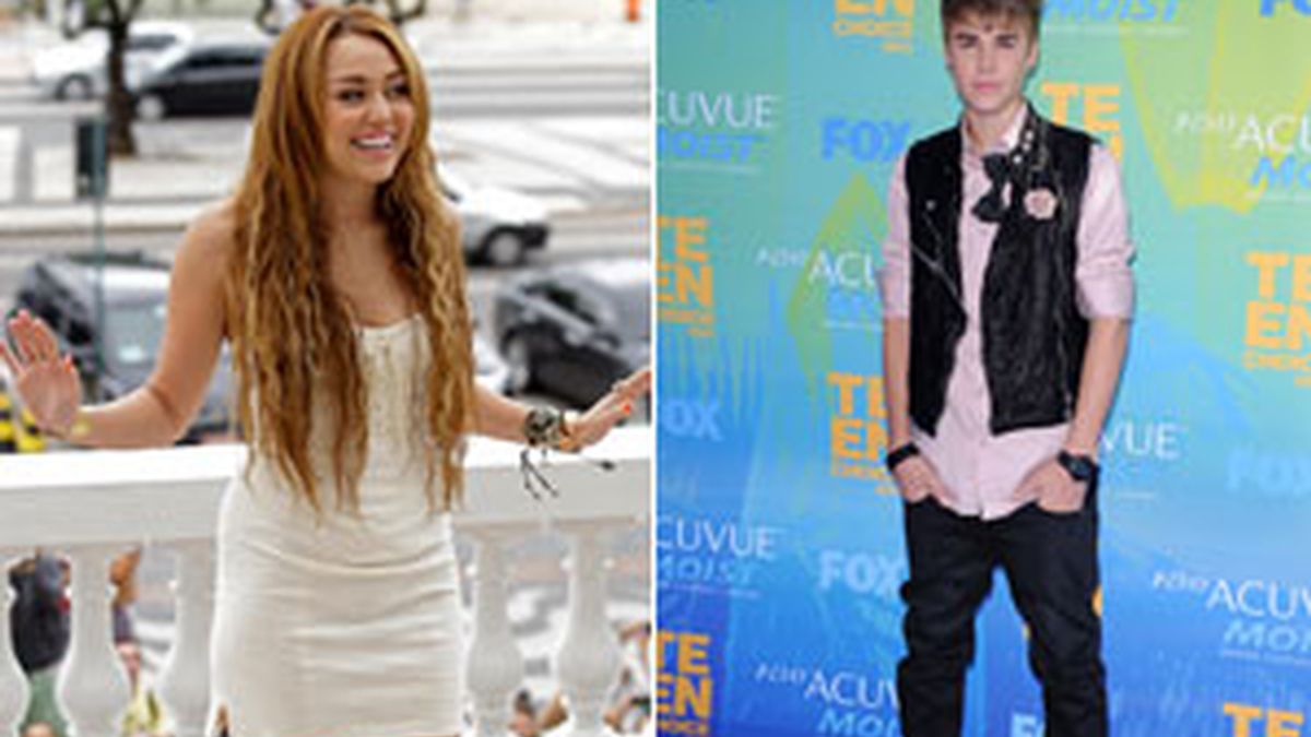 Miley Cyrus y Justin Bieber, jóvenes y millonarios. Fotos: Gtres