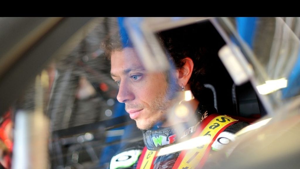 Rossi se divierte en Monza