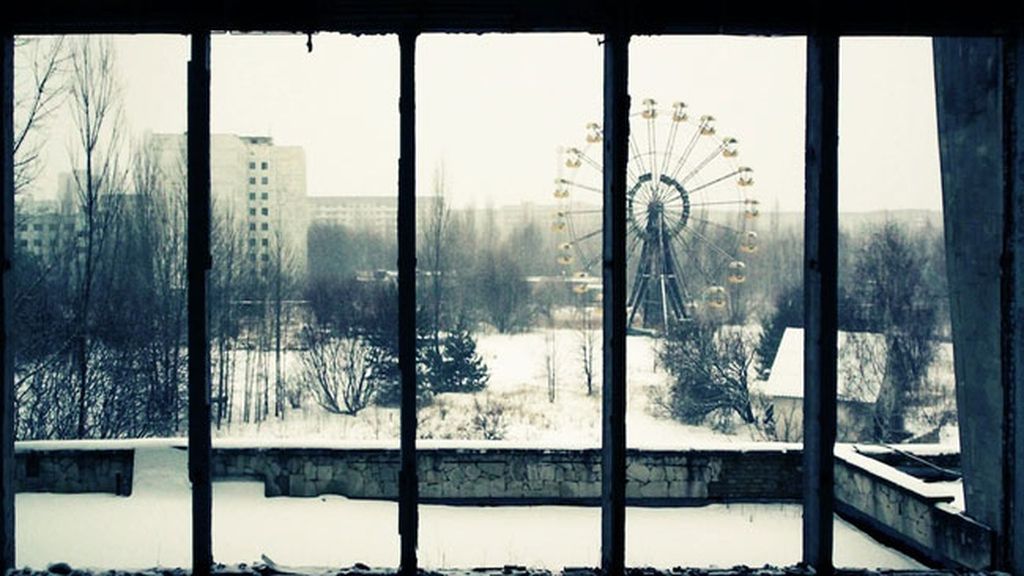 Un parque de atracciones abandonado en Ucrania