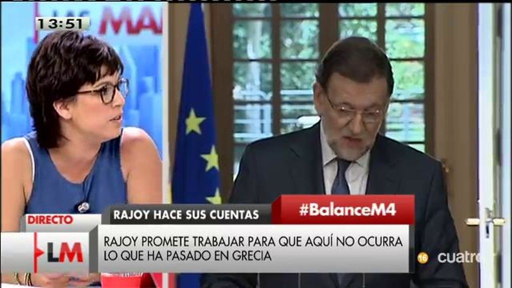 Beatriz Talegón, de Rajoy: “Lo más grave es mentir y generar miedos”