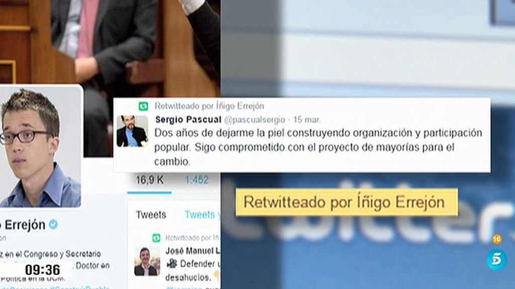 Íñigo Errejón, desaparecido en el Congreso de los diputados y en las redes sociales