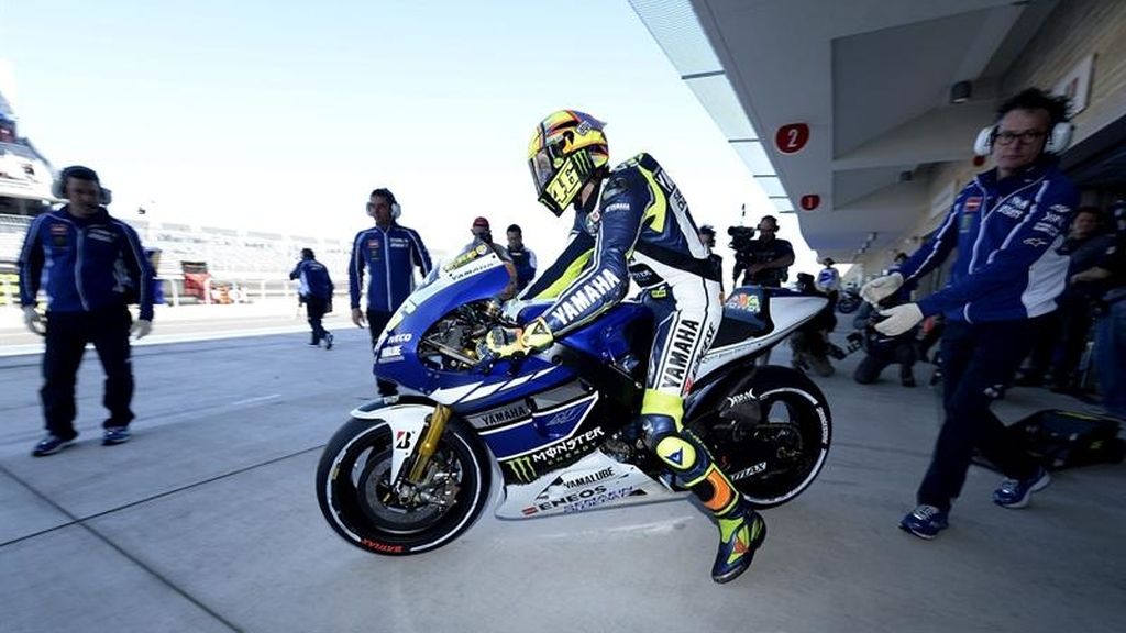 Valentino Rossi, en los primeros libres del GP de Las Américas