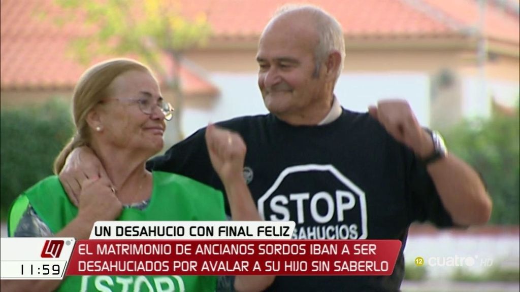 Bankia paraliza el desahucio de dos ancianos sordos engañados por su hijo