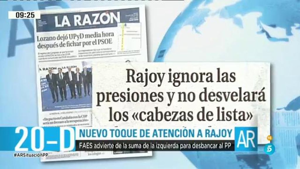 Nuevo toque de atención a Mariano Rajoy