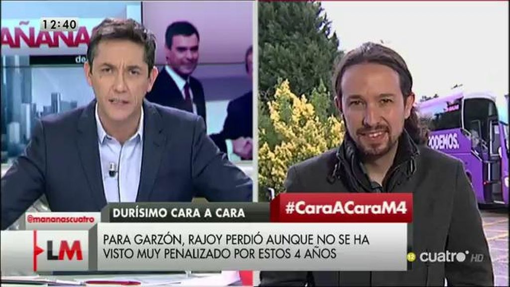 Pablo Iglesias: “Estamos aquí para ganar las elecciones al PP, no para insultarlos”