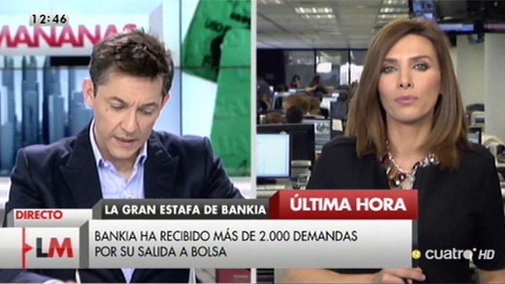Bankia ha recibido 2.424 demandas por 70 millones por la salida a bolsa