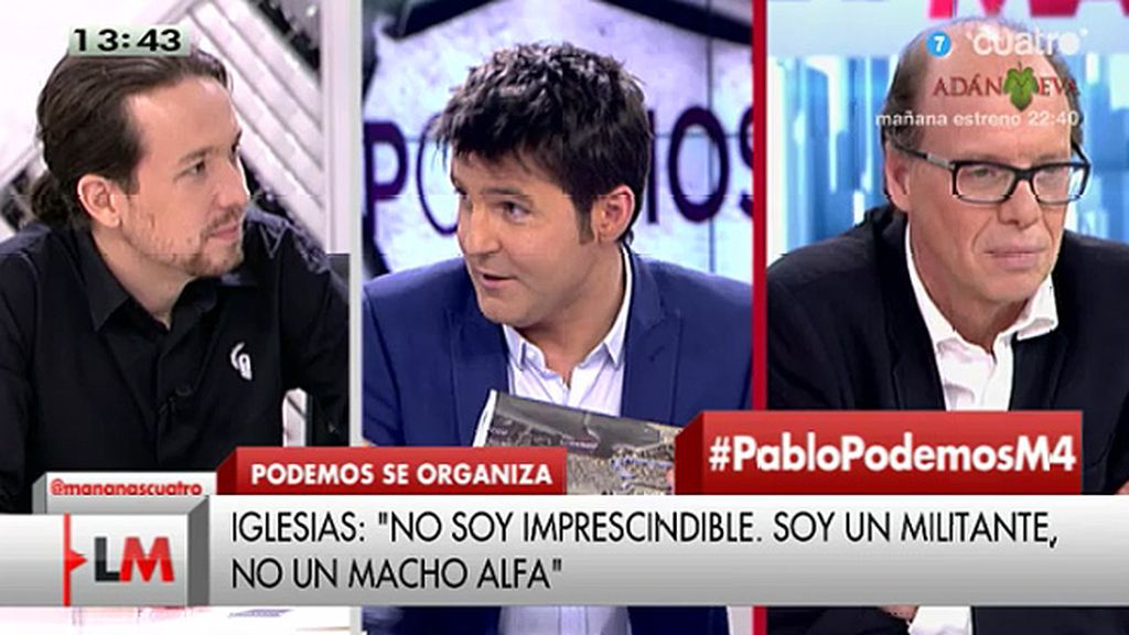 Iglesias, a González: "Aquí no hay machos alfas, hay militantes que se la juegan"