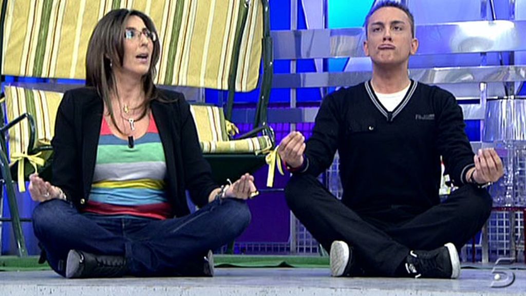 Una clase de yoga poco usual