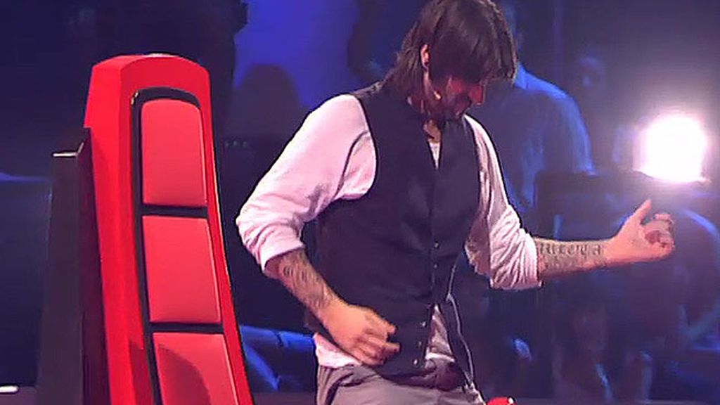 Melendi , el ‘coach’ con más ‘arte giratorio’