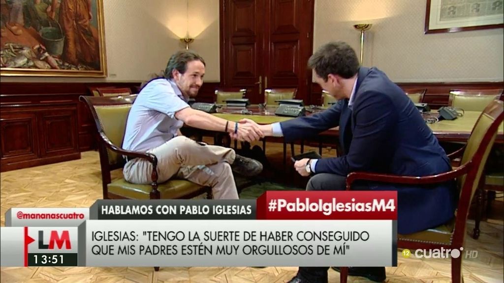 La entrevista de Iglesias, a la carta