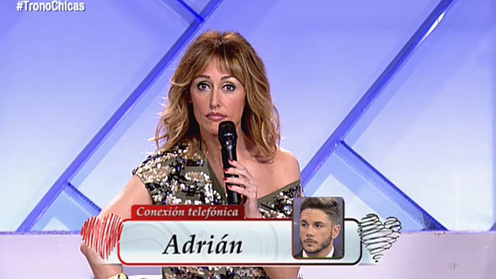 Adrián se sincera con Emma García: "Yo estoy enamorado y no quiero el trono"