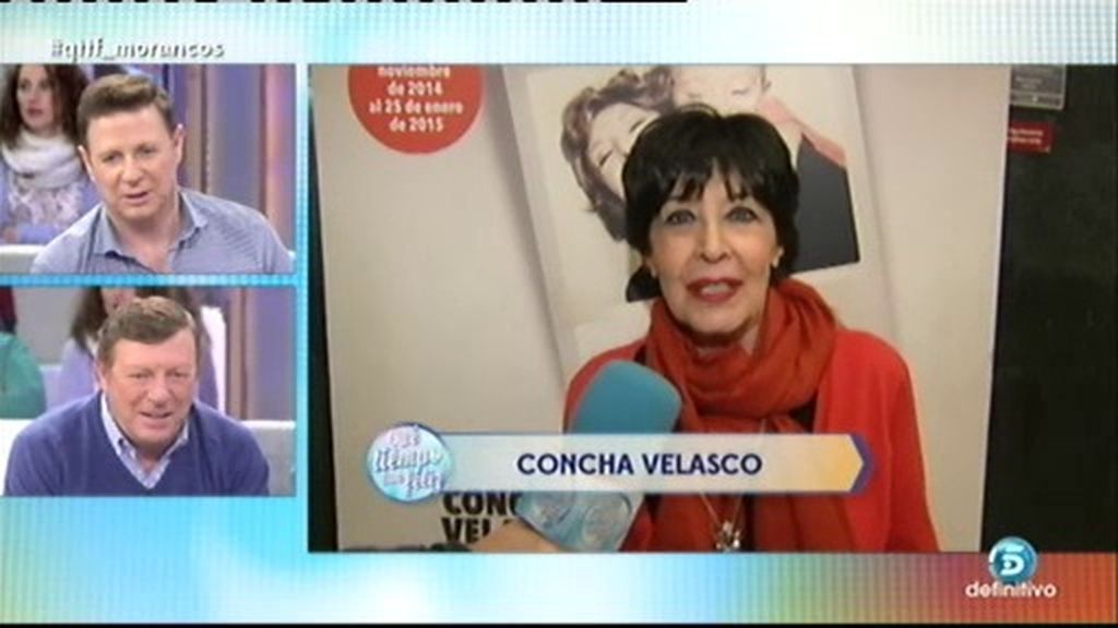 Concha Velasco, madrina de 'Los Morancos'