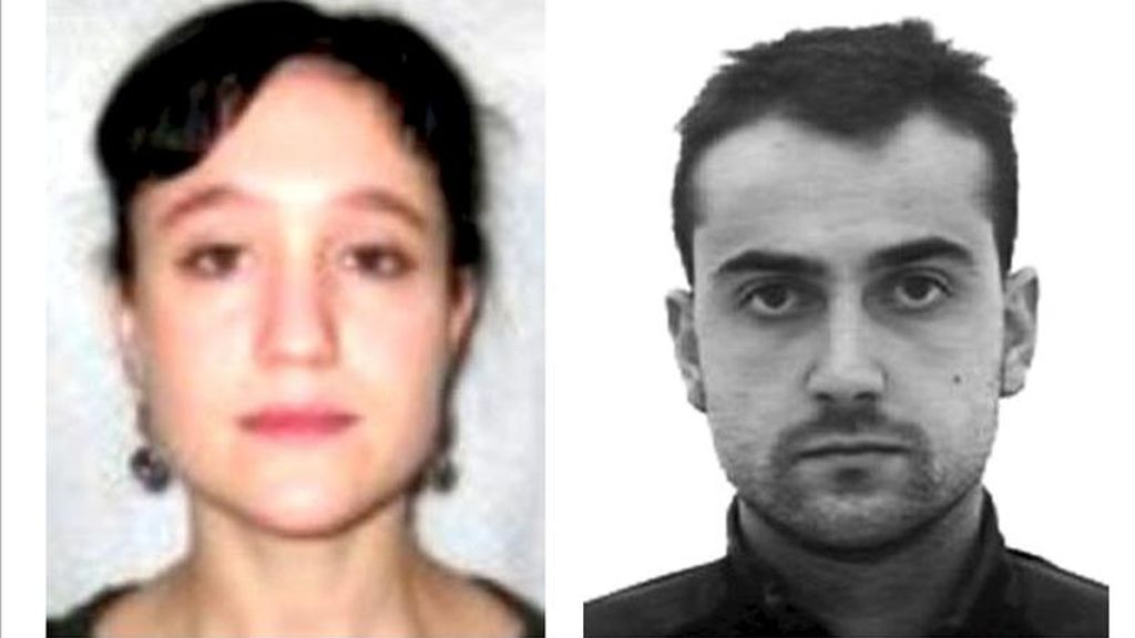 Combo fotográfico facilitado por el Ministerio del Interior de Itziar Moreno (i) y Oier Gómez, los dos presuntos miembros de ETA detenidos en Francia. EFE/Archivo