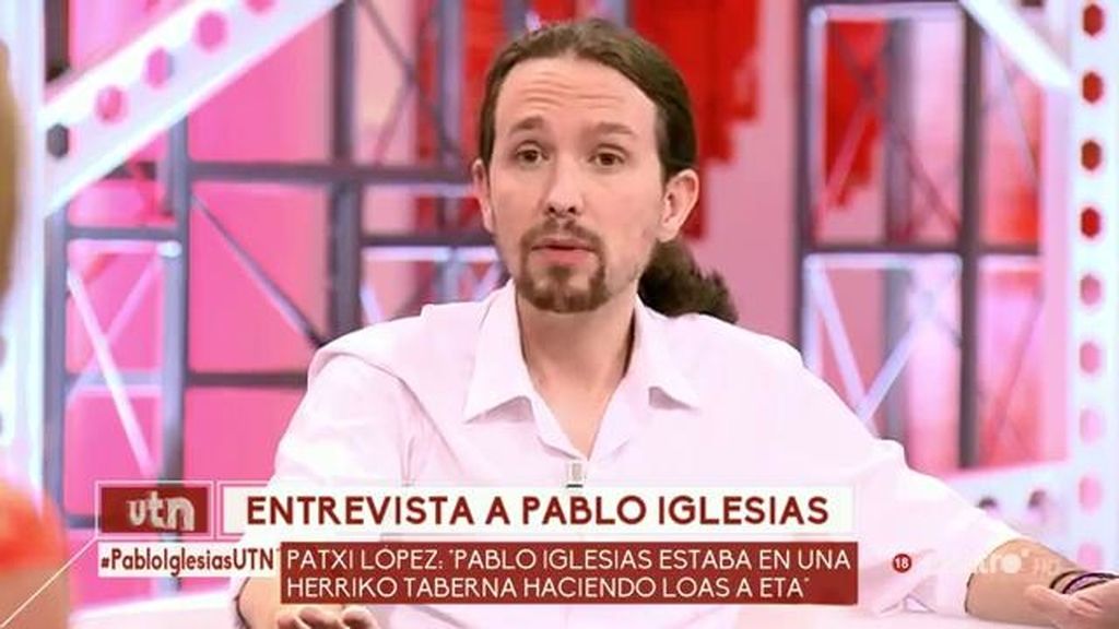 Pablo Iglesias: "Soy de izquierdas y se me nota, pero no quiero solo el voto de esa etiqueta"