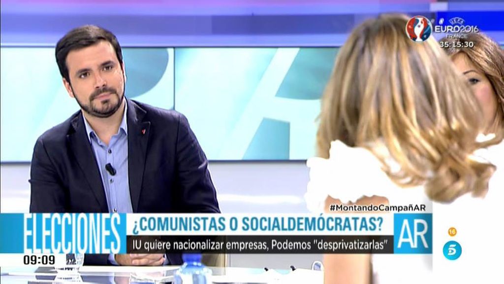 Garzón: "El PSOE tiene una base social de izquierdas pero luego González es millonario y dice que hay que dejar gobernar al PP"