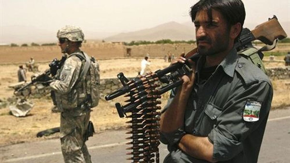 Policías afganos entrenados por EEUU. Foto: Reuters