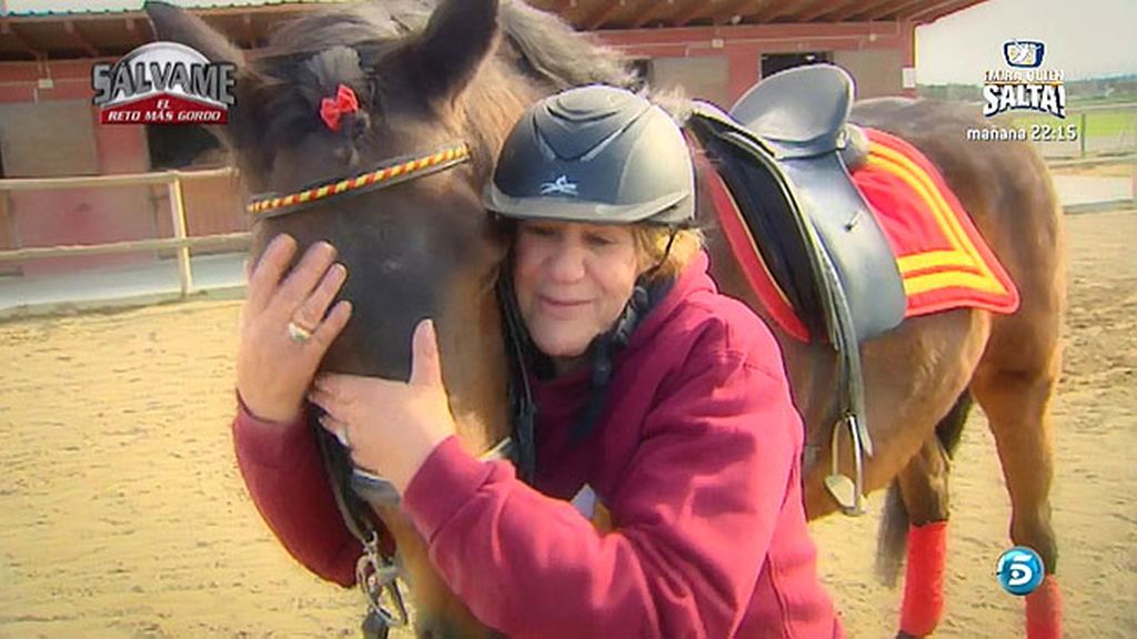 Carmen continúa con su entrenamiento para perder peso
