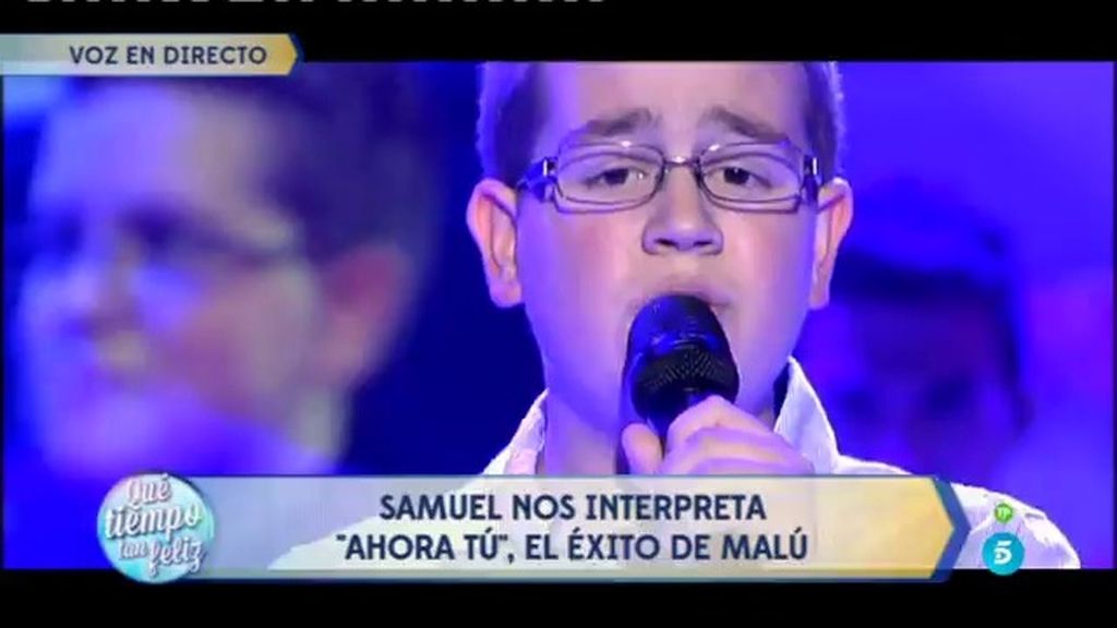 Samuel, no elegido de 'La Voz Kids' interpreta un tema de Malú