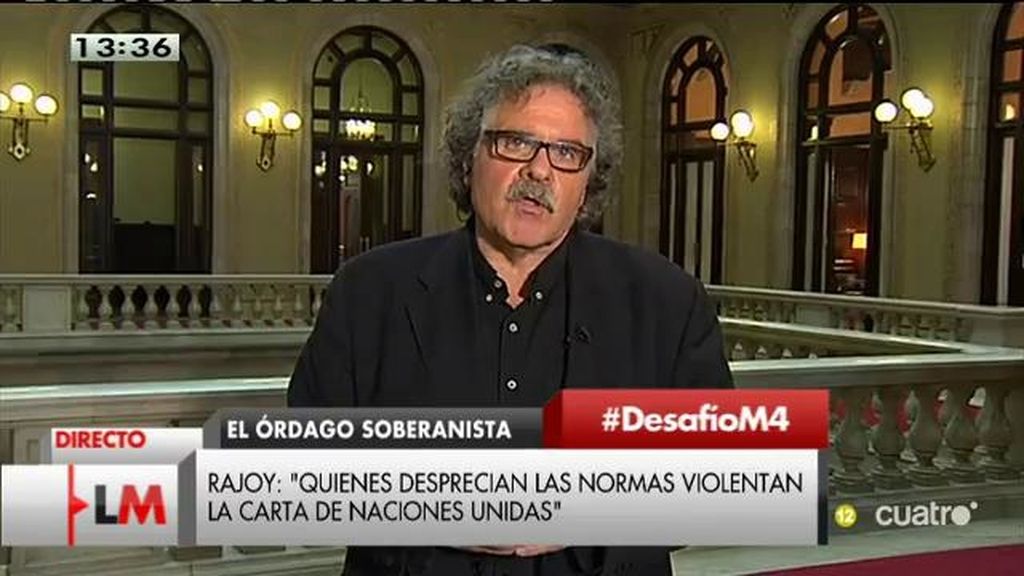 Joan Tardà (ERC): “No vamos a desviarnos ni un centímetro del contrato que hemos establecido con la ciudadanía catalana”