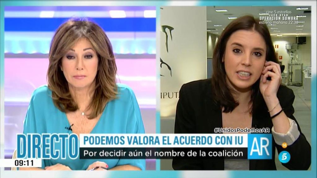 La entrevista íntegra a Irene Montero