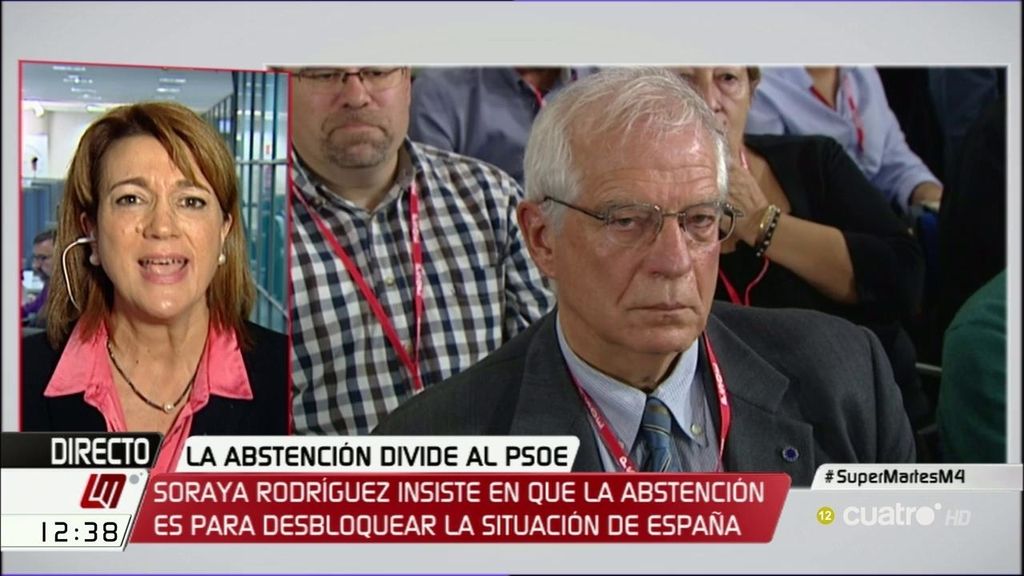 Soraya Rodríguez, tajante: "Todo el grupo socialista va a decir no al PP"